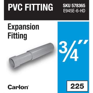 3/4 in. Schedule 40 and 80 PVC Standard Expansion Coupling