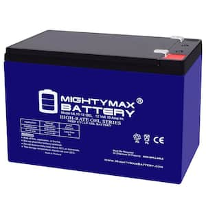 12V 10AH GEL F2 Replacement Battery Compatible with Dura12-10F2