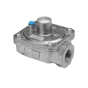 Natural Gas Adjustable Regulator for Gas Fire Pits, Fireplaces Grills. 3 in. WC to 6 in. WC Output, 1/2 in. NPT Fittings