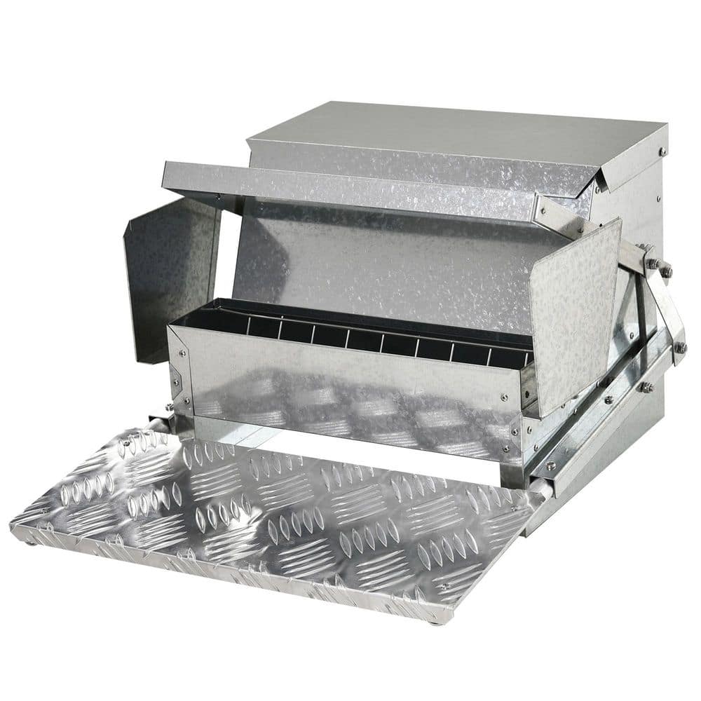 25 lbs Capacity Automatic Chicken Poultry Feeder with a Galvanized Steel and Aluminium Build, Weatherproof Design price history on PriceWatchPro