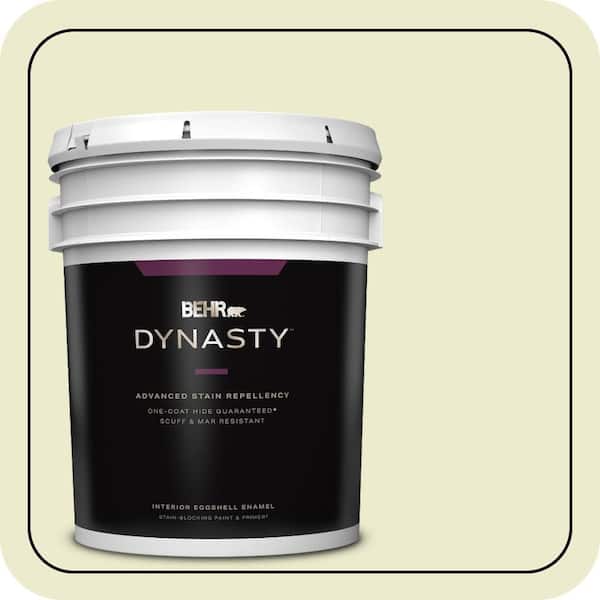 BEHR DYNASTY 5 gal. #M340-2 Floating Lily Eggshell Enamel Interior Stain-Blocking Paint & Primer