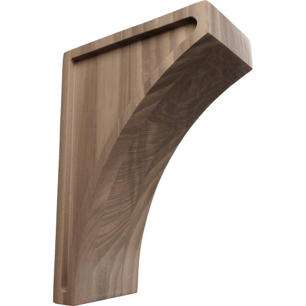 Ekena Millwork 3 in. x 8 in. x 5-1/2 in. Walnut Medium Lawson Wood Corbel