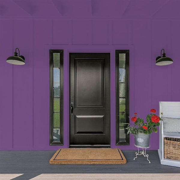 Glidden Premium 1 gal. PPG1176-7 Perfectly Purple Flat Exterior