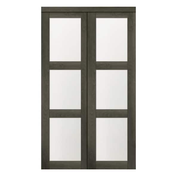 RELIABILT 36-in x 80-in Red Oak 6-panel Solid Core Unfinished Oak Wood Bifold  Door in the Closet Doors department at