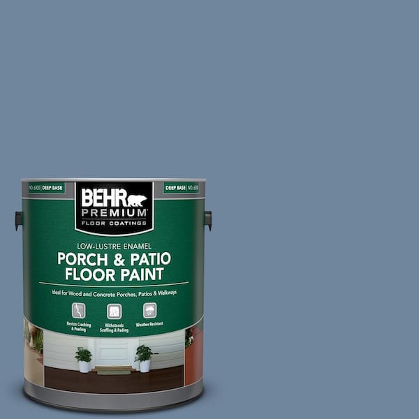 BEHR PREMIUM 1 gal. #S520-5 Thundercloud Low-Lustre Enamel Interior/Exterior Porch and Patio Floor Paint