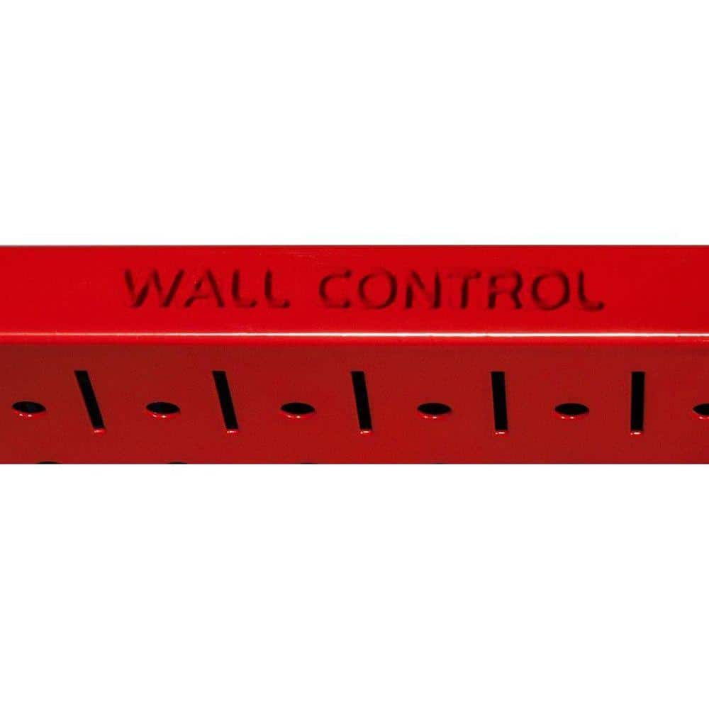 8ft Metal Pegboard Master Workbench Kit - Red Toolboard & White Accessories