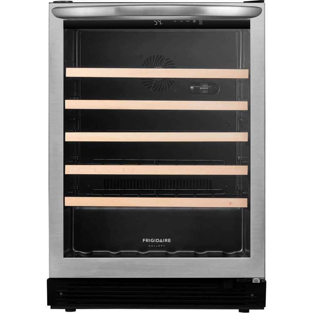 Gallery 23.4in Single Zone 57-Wine Bottle Beverage & Wine Cooler in Stainless Steel price history on PriceWatchPro