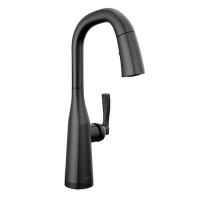 Stryke Single Handle Bar Faucet with Touch2O Technology in Matte Black