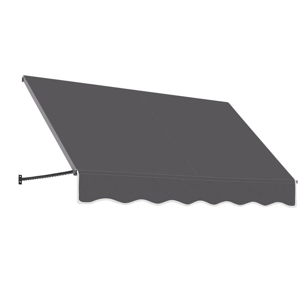 10.38 ft. Santa Fe Acrylic Fabric Fixed Awning (124.5 in. W x 44 in. H x 24 in. D) in Gunmetal price history on PriceWatchPro