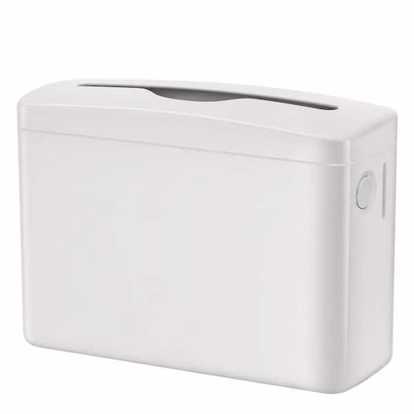 White Compact Countertop Multifold Paper Towel Dispenser with Single Sheet Dispensing for Trifold and Z-Fold Towels,