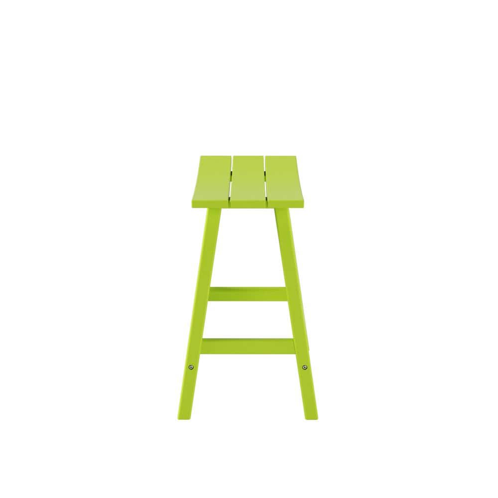 Laguna 24" Lime HDPE Weather-Resistant Outdoor Patio Counter Stool