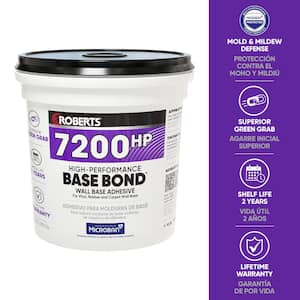 High-Performance BASE BOND 1 Gal. (4 Qt.) 24-48 Hour Dry Time Vinyl, Rubber and Carpet Wall Base Adhesive in Light Tan