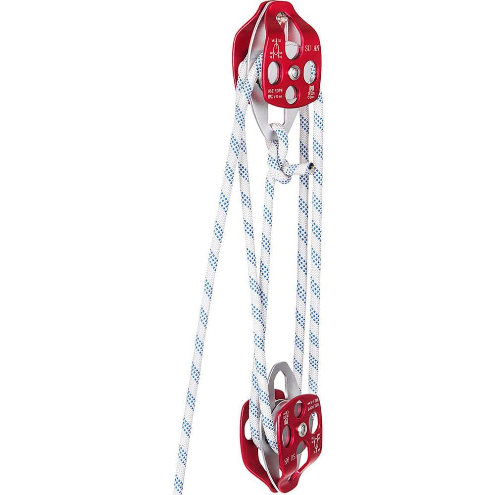 Twin Sheave Block and Tackle 1/2 in. x 150 ft. Twin Sheave Block with Braid Rope 30-35KN 6600-7705 lbs. price history on PriceWatchPro