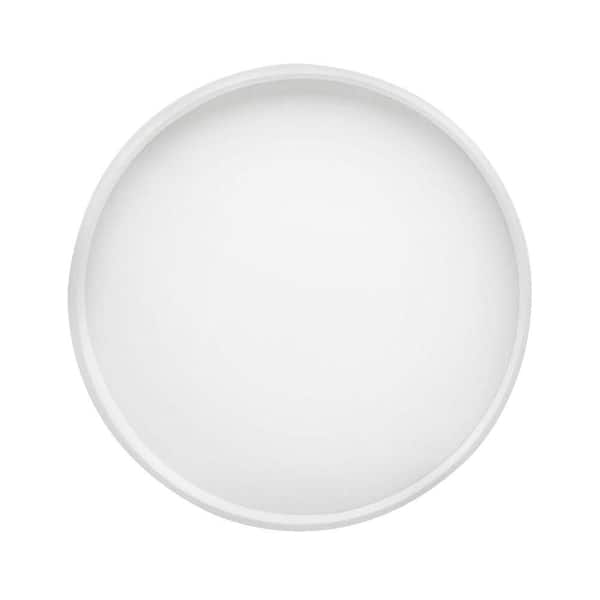 Kraftware Bartenders Choice Fun Colors 14 in. Round Serving Tray in White