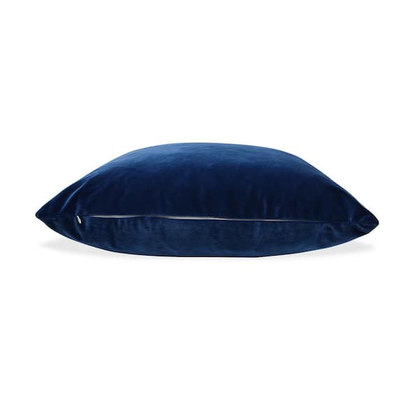 Plume 24 Square Feather Down Throw Pillow, Set of 2, Indigo Blue