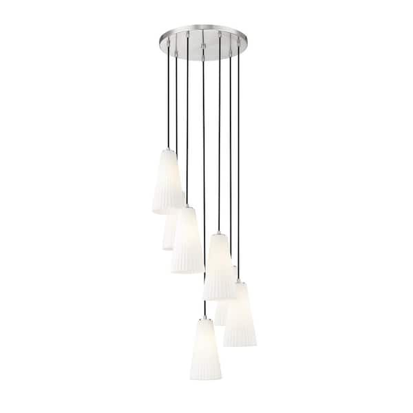 Unbranded Farrell 7-Light in Brushed Nickel Chandelier with no bulbs included