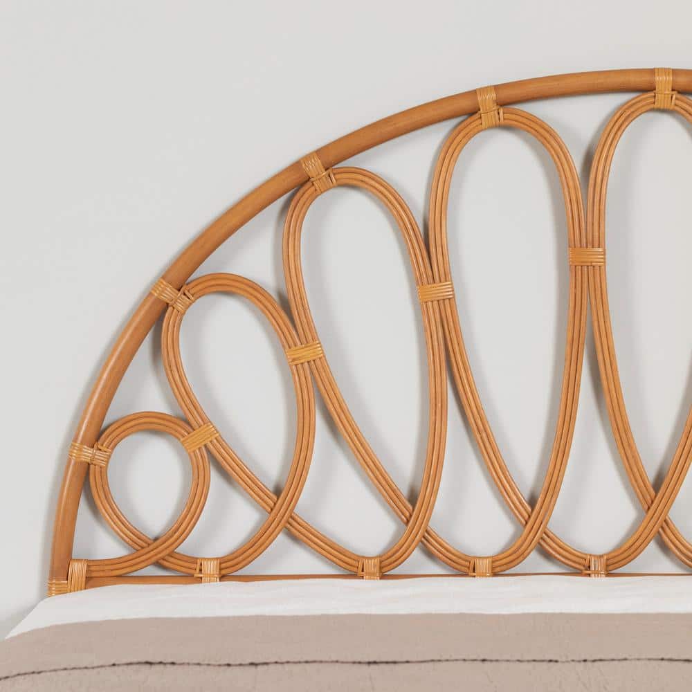 Natural Rattan Bohemian Full/Queen Panel Headboard