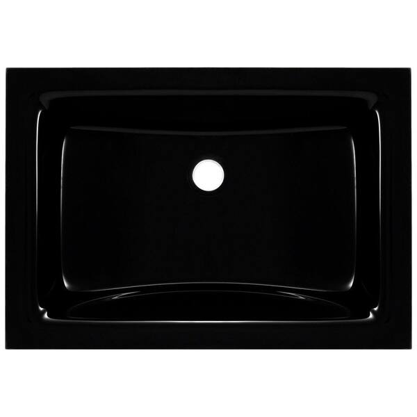 MR Direct Undermount Glass Sink in Black