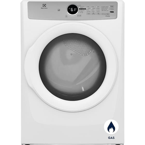 8 cu. ft. Front Load Gas Dryer in White