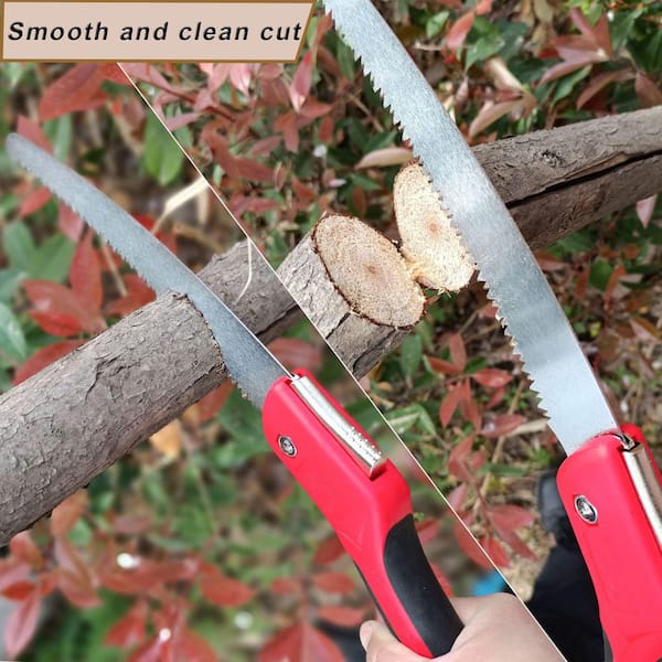 MYWISH 10 in. Folding Pruning Saw with SK5 Curved Blade MYHS0002 The Home Depot