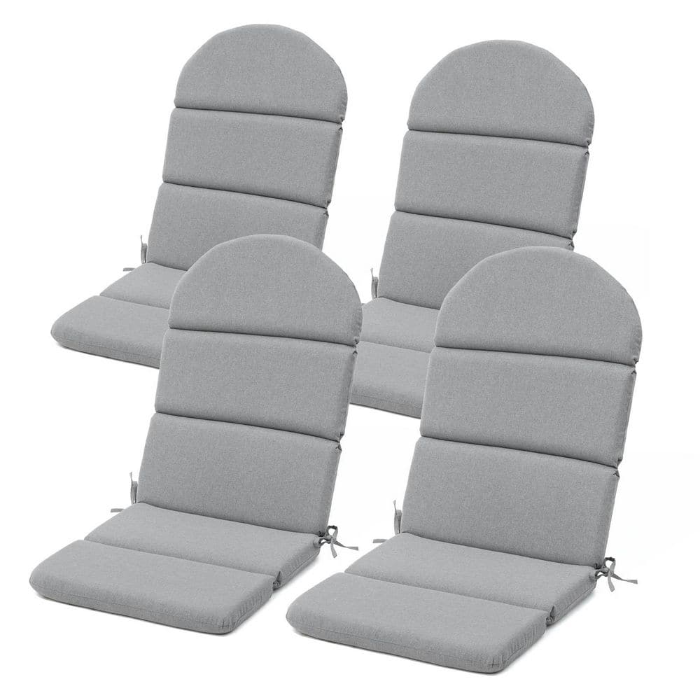 50 in. x 20 in. Deep Seat Outdoor Adirondack Chair Cushion in Light Gray (S
