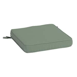 ProFoam 20 in. x 20 in. Sage Green Texture Square Outdoor Chair Cushion