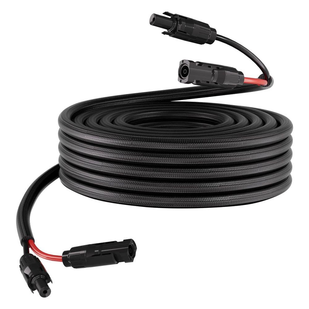 VEVOR 30 ft. Solar Panel Extension Cable, 10 AWG, with Flame