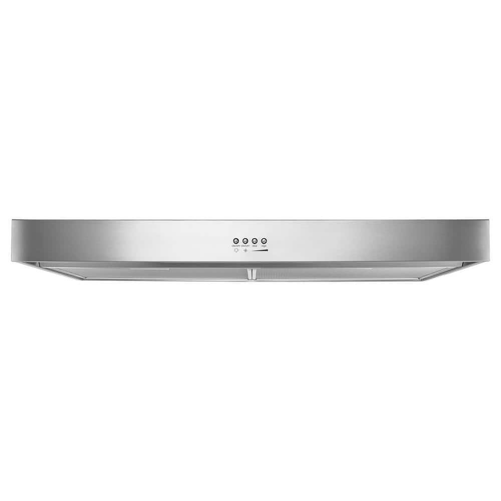 Whirlpool 30 in. Under Cabinet Range Hood in Stainless Steel with Full ...