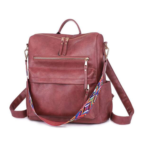 Swoon Denver Mini Backpack with Back Zipper Pocket & Convertible Strap 