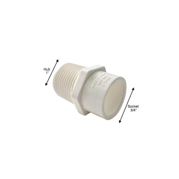 Pvc Schedule 40 Mpt, 3 4 Pvc To Garden Hose Adapter Home Depot