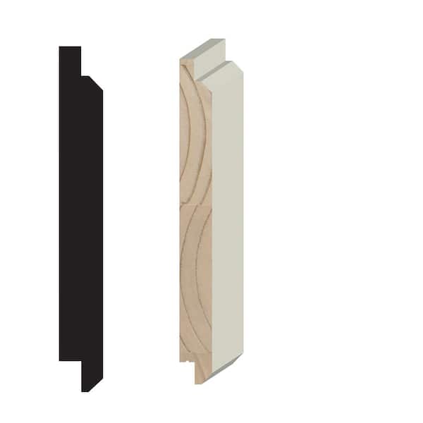 Pattern Stock Primed-Treated V-Rustic Board (Nominal: 1 in. x 8 in