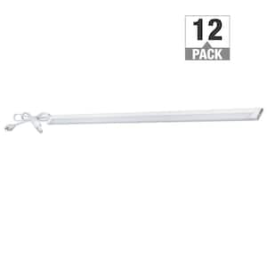 40 in. 64-Watt Equivalent Ultra Thin Magnetic Shelf Light Plug-in Integrated LED White Strip Light Fixture (12-Pack)