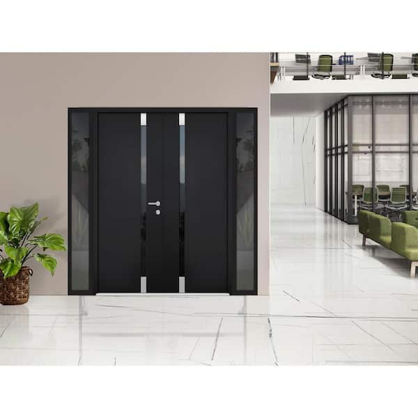 VDOMDOORS 6777 100 in. x 80 in. Left Hand/Outswing 2 Side