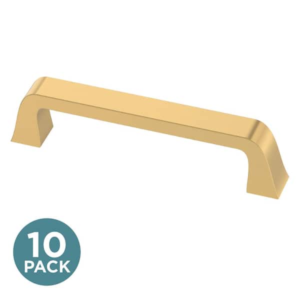10-Pack Classic Bell 3-3/4 in. (96 mm) Classic Modern Gold Cabinet Drawer Bar Pulls
