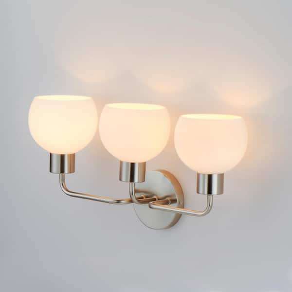 Maxim Lighting - Coraline 29.5 in. 3-Light Satin Nickel Bath Vanity Light