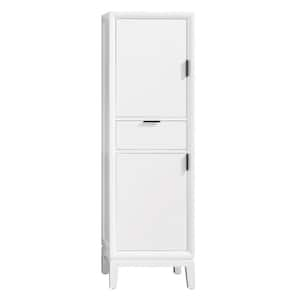 Emma 20 in. W x 15 in. D x 65 in. H Floor Cabinet in. White Finish