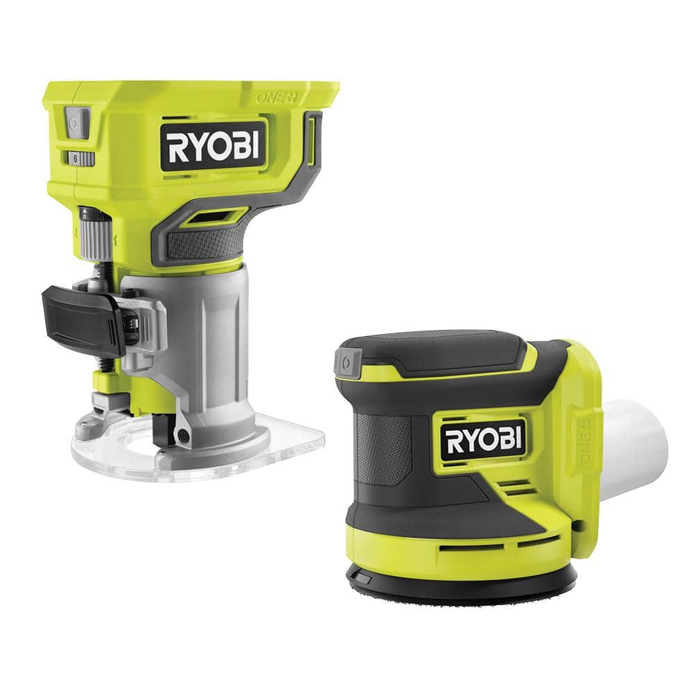 Ryobi One V Cordless Tool Combo Kit With Compact Fixed Base Router