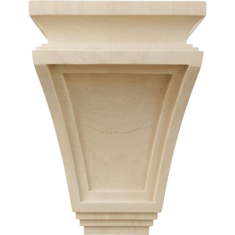 Unfinished Rubberwood Traditional 9" Corbel