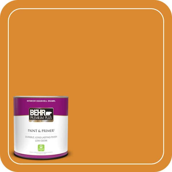 BEHR PREMIUM PLUS 1 qt. #280B-7 Status Bronze Eggshell Enamel Low Odor Interior Paint & Primer