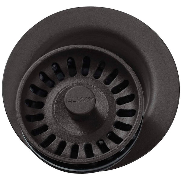 Elkay Polymer Disposer Fitting for 3-1/2 in. Sink Drain Opening in Mocha