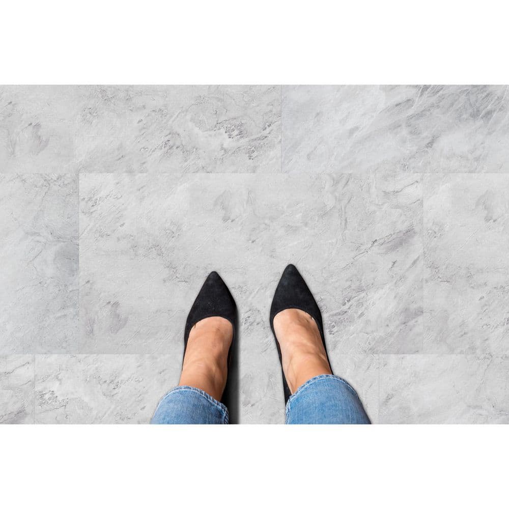 Palazzo Quarry Stone 12" x 24" Self-Adhesive Vinyl Floor Tiles