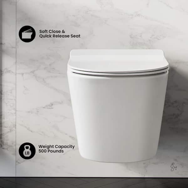 Swiss Madison Calice Wall-Hung Round Toilet Bowl Only in Glossy