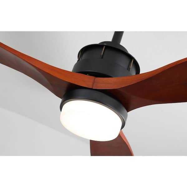 Kinwell 60 In Integrated Led Matte Black Ceiling Fan With Light Kit Uckbs 6005 The Home Depot Kinwell 60 In Integrated Led Matte, Santa Ana Ceiling Fan