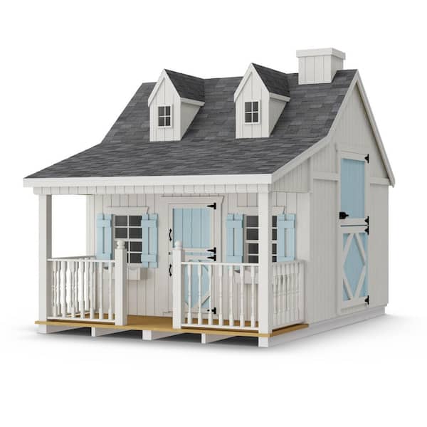 11 ft. x 8 ft. Pennfield Cottage Outdoor Wood Playhouse with Floor