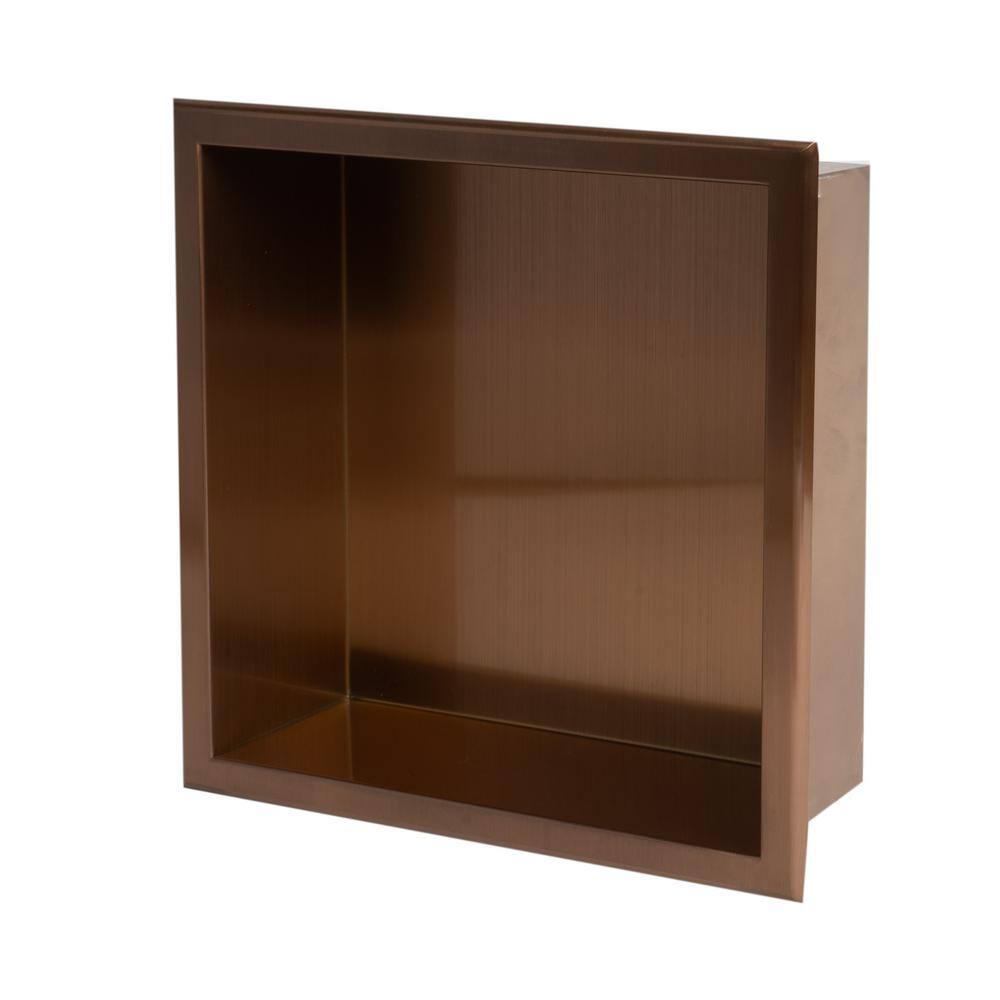 Brushed Copper Stainless Steel Wall Mounted Shower Niche