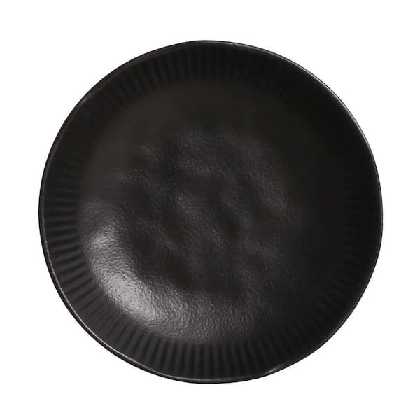 26.91 fl. oz. Matte Black Stoneware Linhas Salad Bowl (Set of 6)