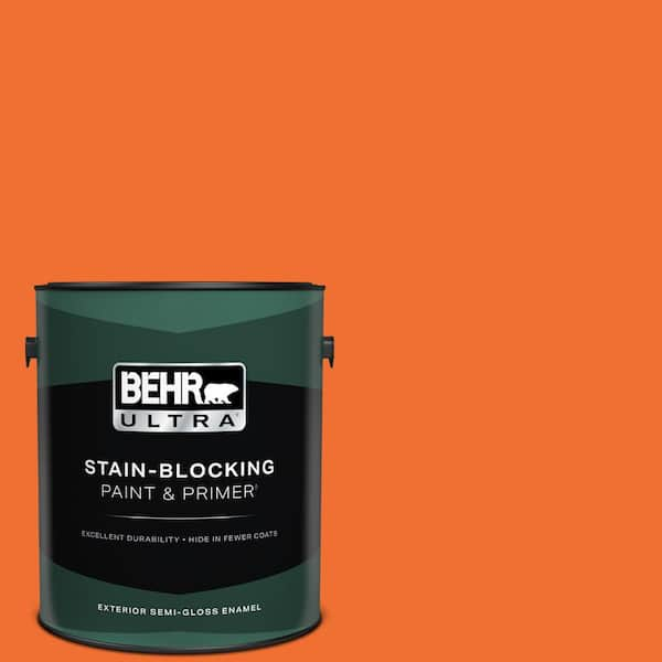 BEHR ULTRA 1 gal. #S-G-240 Dragon Fire Semi-Gloss Enamel Exterior Paint & Primer