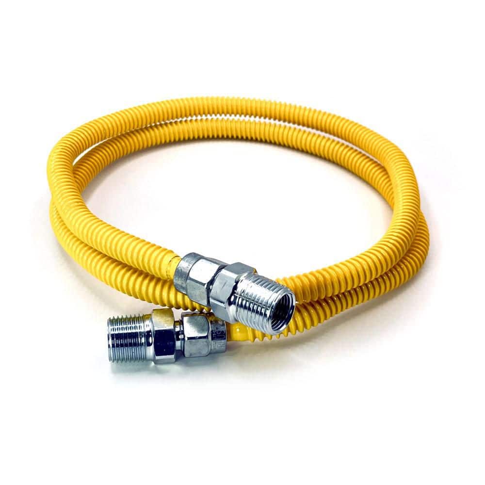 1/2 in. MIP x 1/2 in. MIP x 48 in. Gas Connector (3/8 in. OD)(28,300 BTU) price history on PriceWatchPro