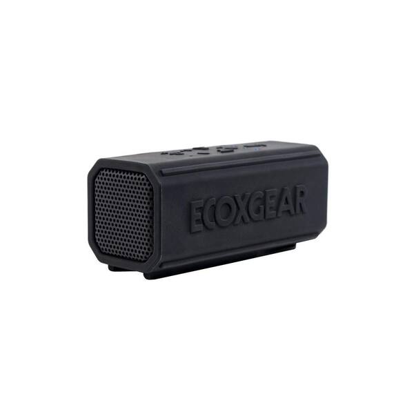 ECOXGEAR EcoPebble Powerbank with USB Recharging, Bluetooth Speaker, and Flashlight in Black