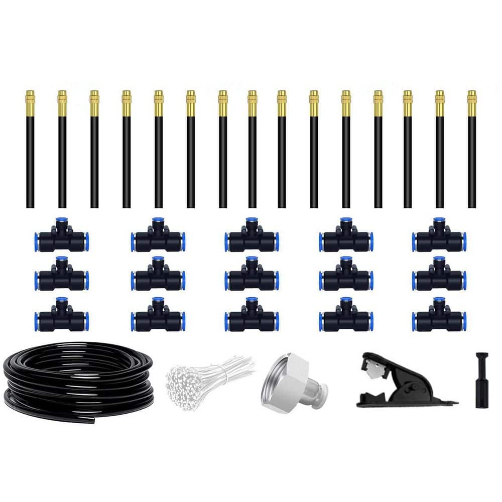 49 ft. Garden Misting System with Flexible Metal Hose, Brass Sprayers and Quick-Connect Tubing for Lawn or Greenhouse price history on PriceWatchPro